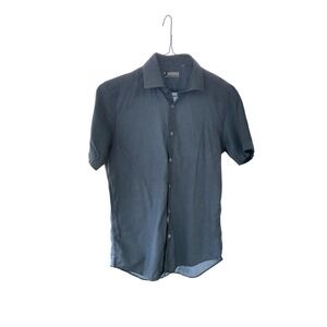 Dressmann‎ Short Sleeve Button Up Casual Shirt Modern Fit Size M